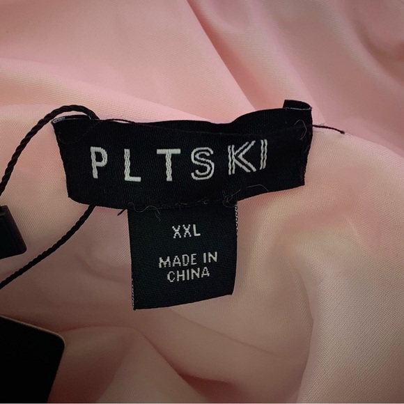 PrettyLittleThing Light Baby Pink Quilted Belted Snow Suit Ski Size XXL - Picture 4 of 10